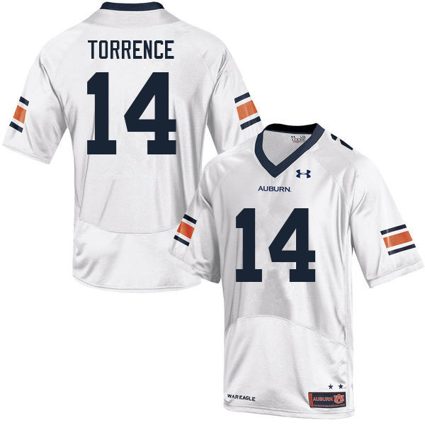 Men #14 Ro Torrence Auburn Tigers College Football Jerseys Sale-White